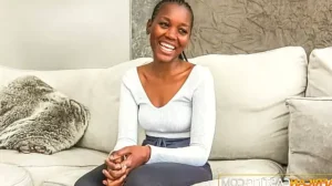 African Casting – Shy Black Model Roughly Tapped By Her BWC Agent